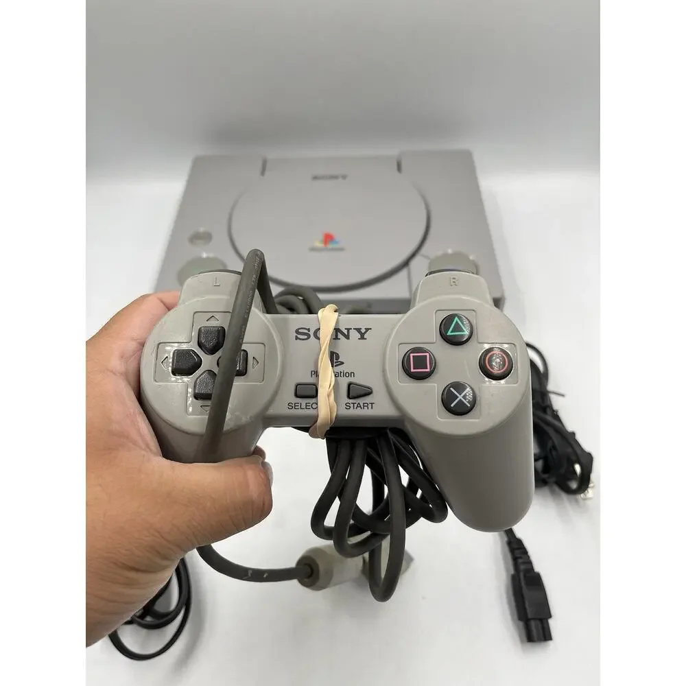 Sony PlayStation 1 SCPH-5501 Console + Original Controller & Cords - Tested PS1